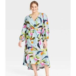 A New Day Floral Side Cut Out Dress Size XXL